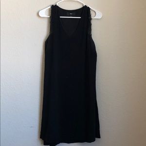 Mossimo black shift dress with lace detail